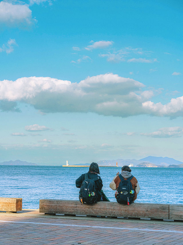 高松港的浪漫日落