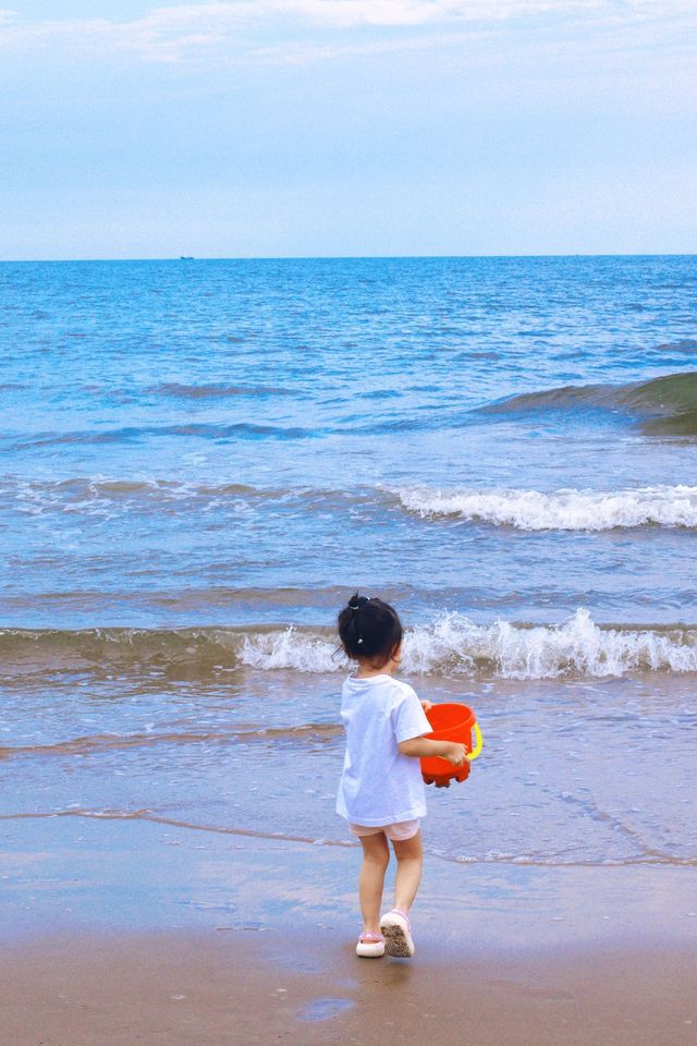 親子旅行 plog 超 chill 海邊旅行。