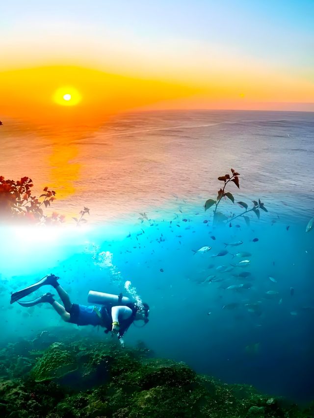 來關島，不可錯過的情人崖，感受當地潛水