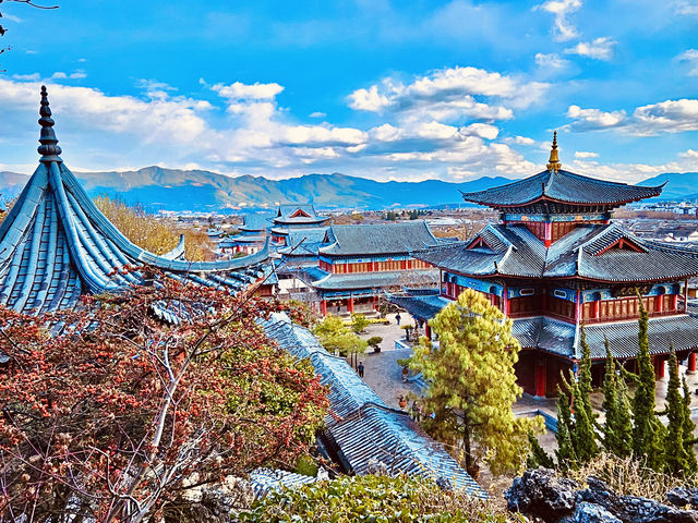 麗江古城、木府、獅子山、萬古樓