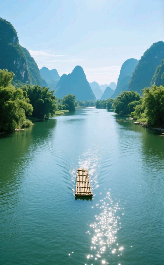 喺桂林嘅山水褶皺裏面，做一場緩慢嘅夢