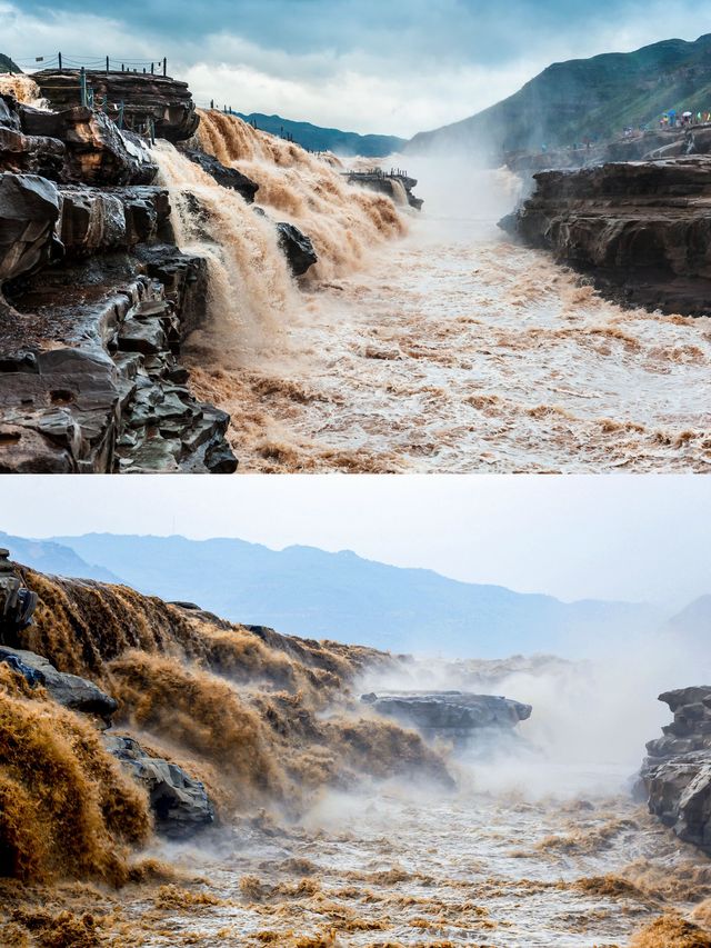 壺口瀑布炸成「黃河水龍頭」