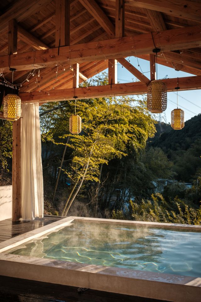 安吉躺平封神！私湯+瀑布+山野下午茶～