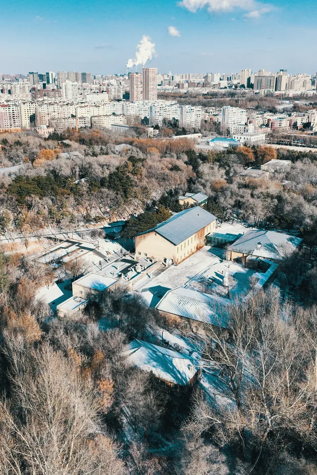 長春水文化生態園丨雪覆紅磚 水墨冬韻 長春水文化生態園丨雪覆紅磚 水墨冬韻