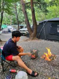 계곡이 있어서 물놀이 하기 좋은 청도 오토캠핑장🏕