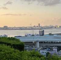 【横浜】夕方の港の見える丘公園・展望台にて
