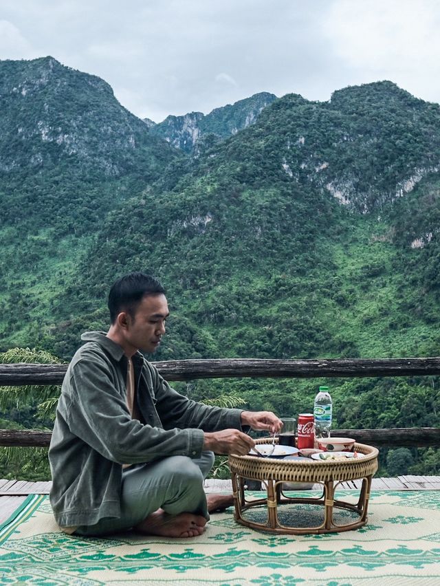 บ้านฮักเฮือนสุข จ.เชียงใหม่ ชมวิวดอยหลวงเชียงดาว