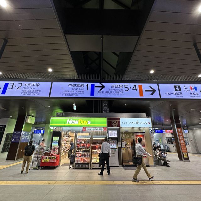 【山梨】甲府盆地へ！甲府駅