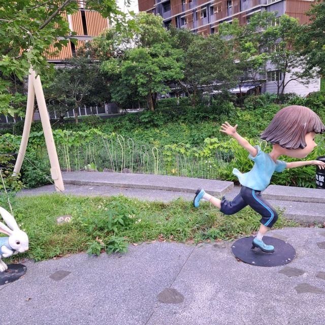 礁溪轉運站可愛兔設計🐇令人會心一笑😆