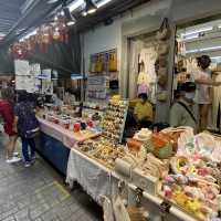 Beautiful Street with Nice Food & Souvenirs