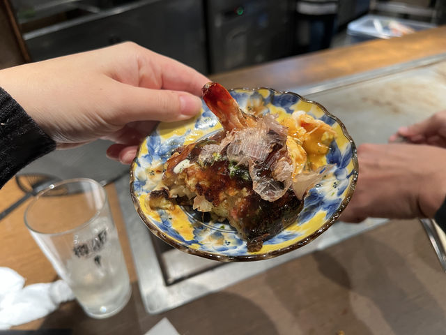 오사카 오코노미야끼의 진수!🐙