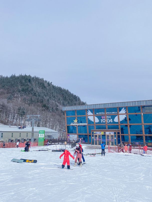 멋진 설경 보면서 겨울 스포츠 즐길 수 있는 📍하이원 리조트 스키장