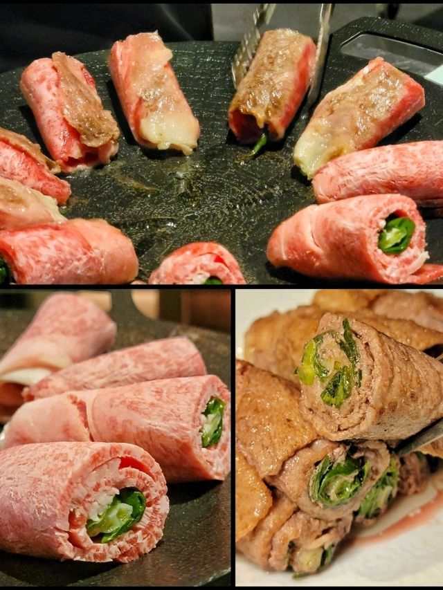 高質韓國餐廳食邪惡即煎韓牛卷