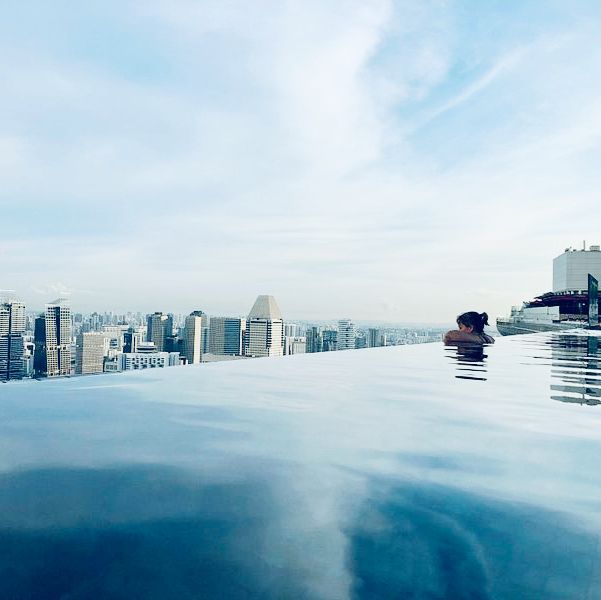 At the Top Infinity Pool of Marina Bay Sands 🇸🇬