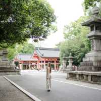 Sumiyoshi Shrine ศาลเจ้าเก่าแก่ ถ่ายรูปสวย