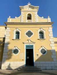 💒🌈澳門路環亮眼「聖方濟各聖堂」｜取景拍照打卡聖地💛😍