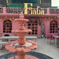 An All Pink-themed cafe- Fiaba Noida