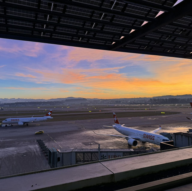 蘇黎世機場拍✈️