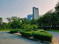 泰國曼谷城市綠洲湖泊公園景點:乍都节公园，適合拍照📸打卡親子遊