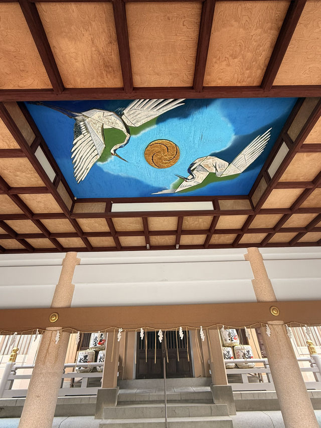 福岡｜唐隋朝遣唐使送別地 光雲神社的巧妙設計投硬幣會有鶴鳴聲