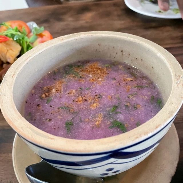 Kice food and cappucino