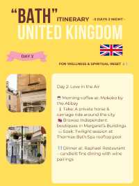 Bath 3-days itinerary 