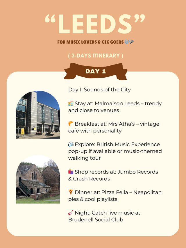Leeds 3-days itinerary 👋