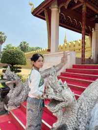 When in Laos, dress like the locals!
