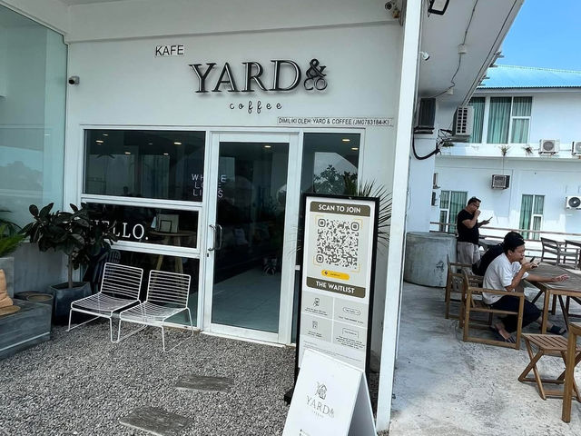 Cafe vibes with ocean views at Yard & Co, Desaru