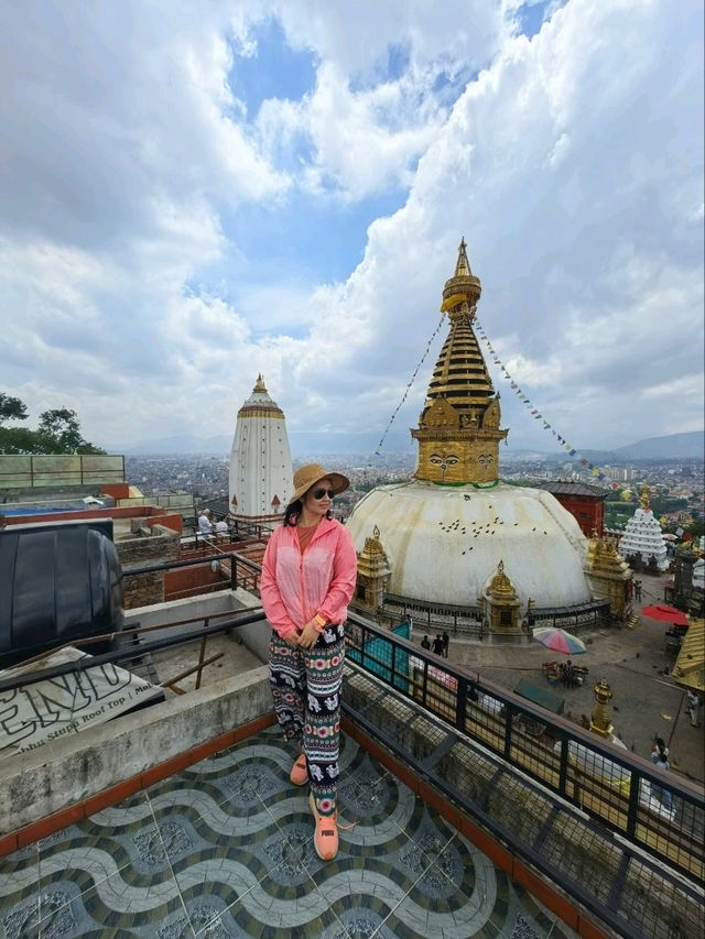 Monkey Temple, The Giant Dome famous stupa in Kathmandu