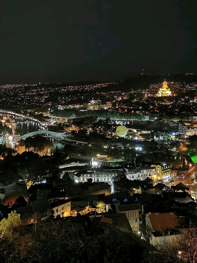 Night Strolls and City Glow at Narikala Fortress