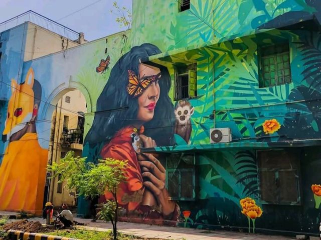 🎨 Colors of Change: The Streets of Lodhi Art District 🧱✨