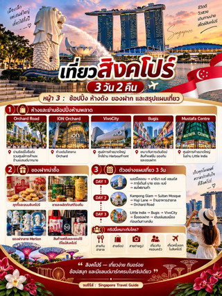 Singapore 3D2N: Top Landmarks, Halal Eats, and Shopping Galore!