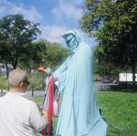 【ニューヨーク🇺🇸自由の女神】圧倒的な存在感‼️ニューヨークに行ったら行きたかった場所