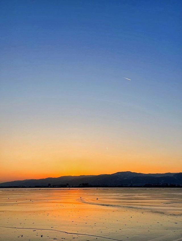 冰河落日|||屬於太原的冬日限定版浪漫🫶