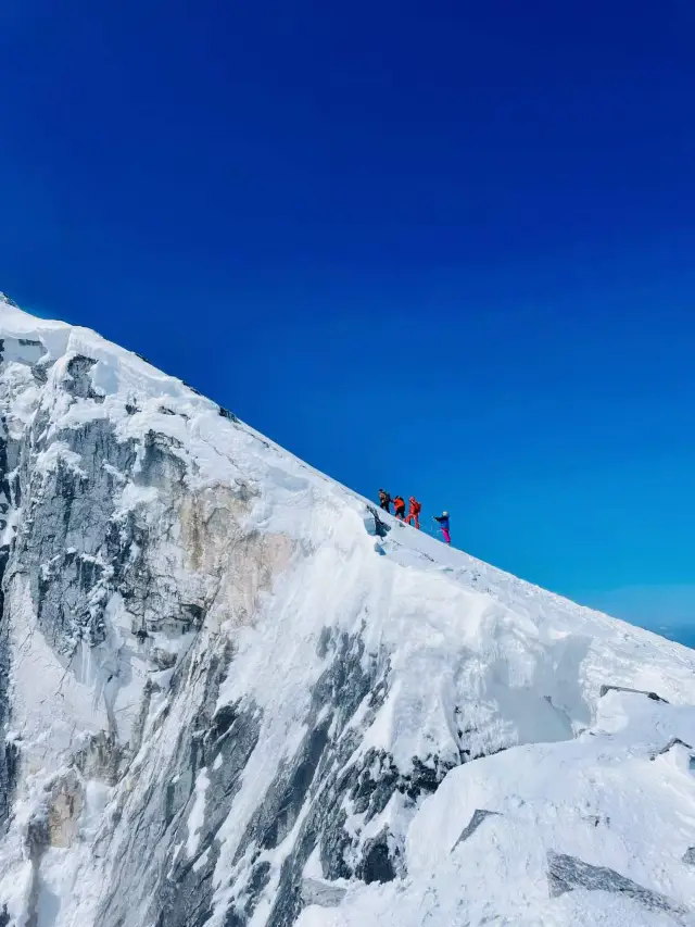 The first 5396M climb of life, Haba Snow Mountain