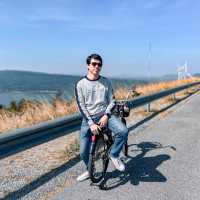 Khao Yai Thiang，騎自行車，吃風，看巨型渦輪的景色