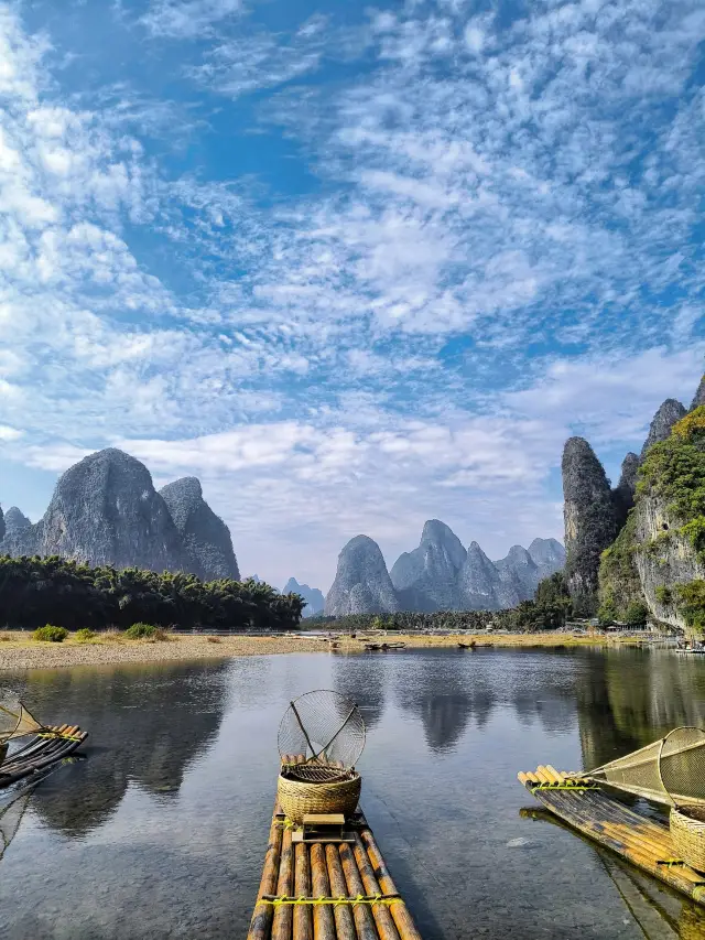 The first stop of the big freeze in the Northeast, Guilin Yangshuo landscape!