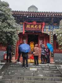 雨雪中遊法門寺