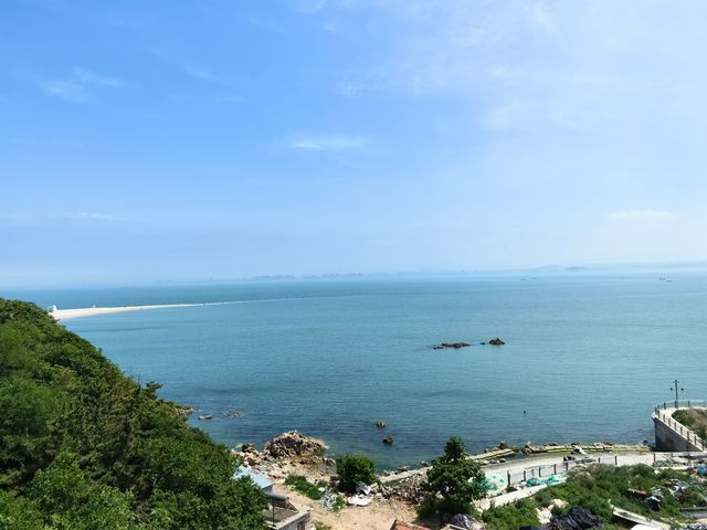 長島景點之一渤海黃海分界線