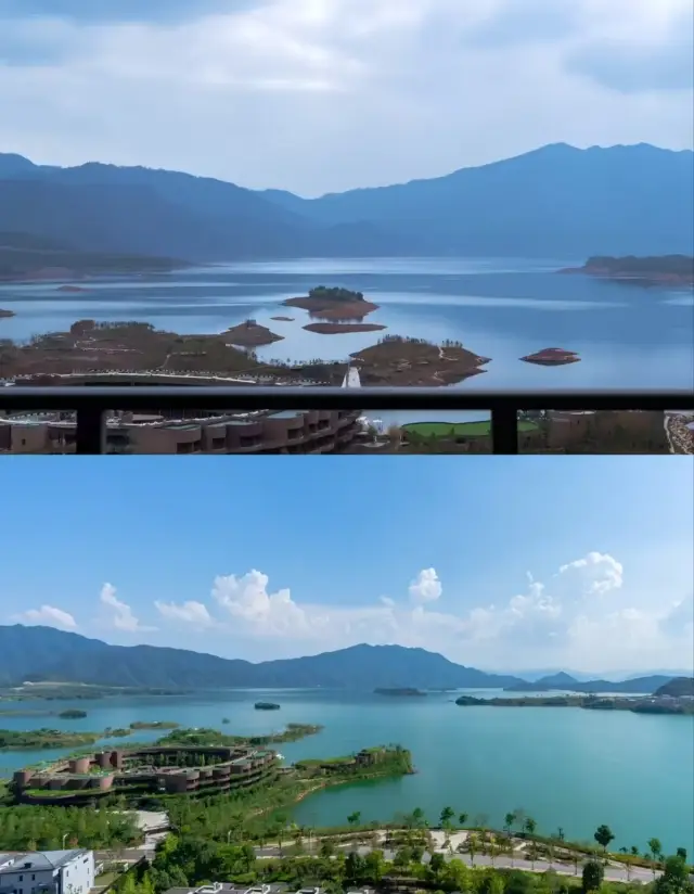 做在陽台觀湖景，性價比超高！！