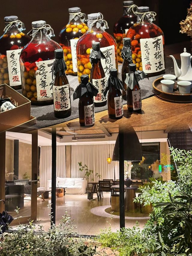 初秋山林真火暖湯|炭烤小食品茶茗|安吉民宿。