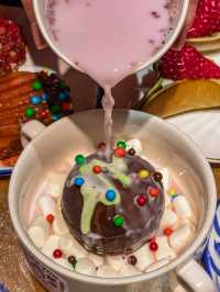 在這家店吃到了聖誕巧克力球！