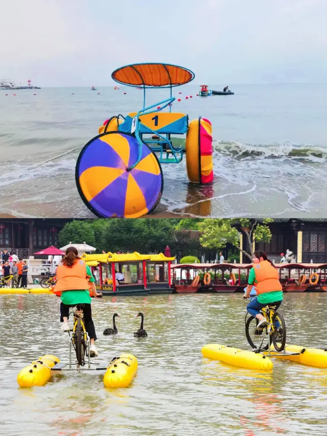 Hydrobiking in Qiandaohu, a new family activity