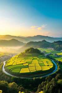 春日遊四川德陽，邂逅漫山遍野嘅油菜花仙境