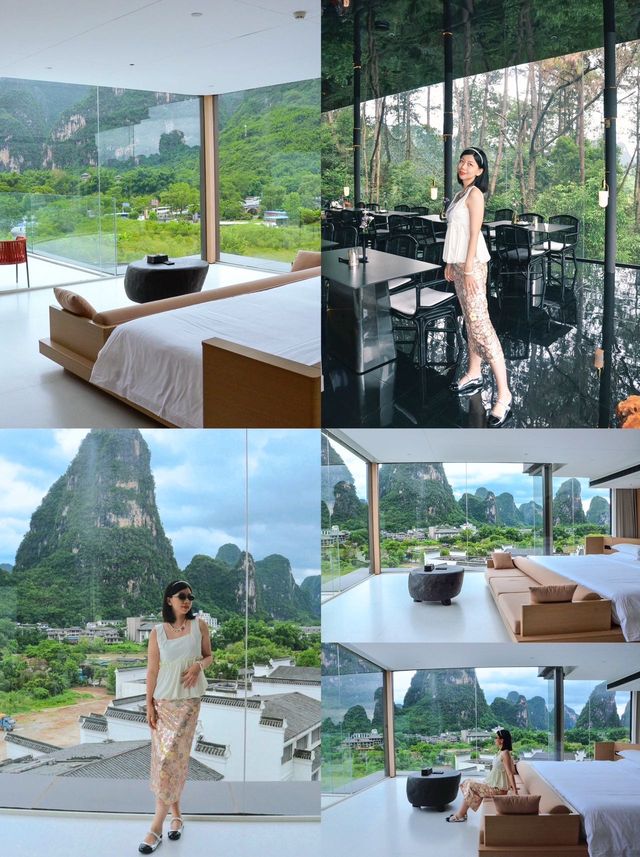 桂林！陽朔躺著欣賞山景真係好chill啊……