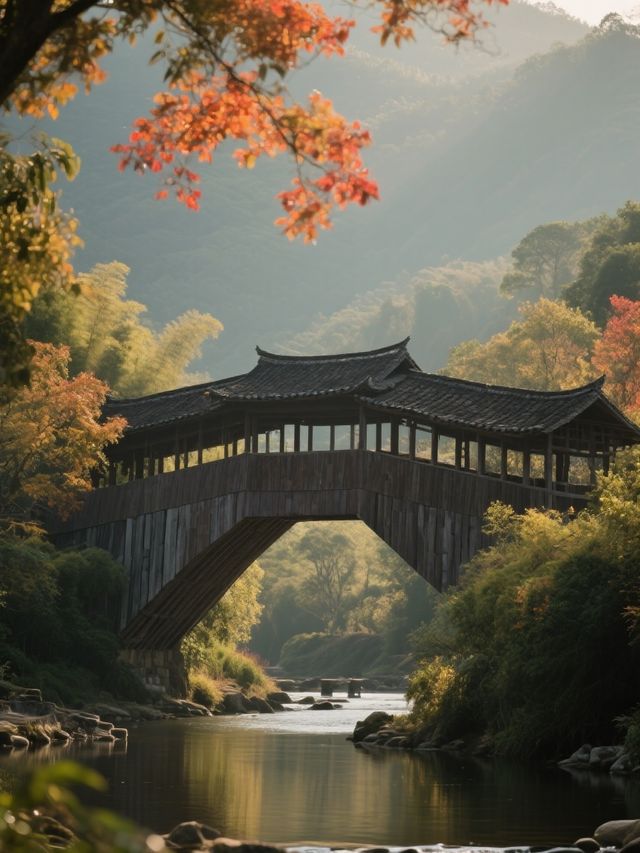 必睇！松化下溪村丹楓廊橋超詳細旅行寶藏攻略
