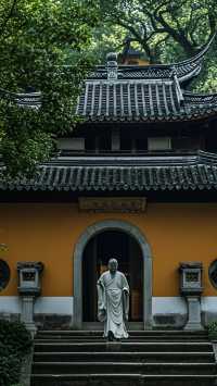 晨光中式建築絕景