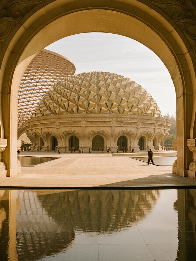 帶娃逛牛首山40億「榴槤」建築太震撼！