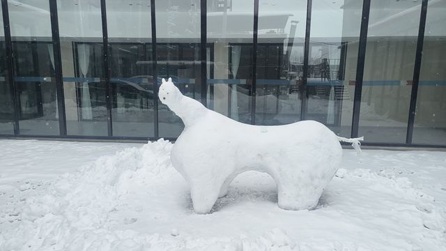 如家精選雪景與彩虹的邂逅